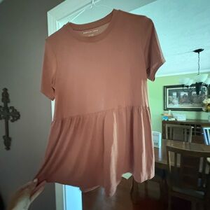 American Eagle By Payless Women's Short Sleeve Top in Rust